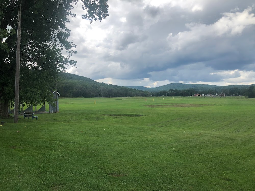 View of the hay fields and Taconic Range